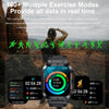K57 Pro 1.96 Inch Bluetooth Call Music Weather Display Waterproof Smart Watch, Color: Black Steel