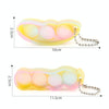 Decompression Finger Bubble Fan Keychain Pressed Venting Finger Squeezed Toys