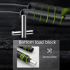 Indoor Ropeless Skipping Fitness Exercise Weight Rope(Black Green)