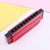 BEE 10-holes Dual-tones C Tone Brace Harmonica(Red)