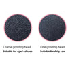 Electric Foot Grinder Calluses Dead Skin Remover With 60pcs Replaceable Sandpaper Discs US Plug(Black)