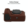 For Sony A7 III / ILCE-7M3 / A7R III Soft Silicone Protective Case(Coffee)