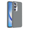 For Samsung Galaxy A34 5G Nano Lens Cover Liquid Silicone Phone Case(Titanium Gray)