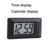 C33 Mini Home Car Electronic Clock With Hook And Loop Fastener(Black)