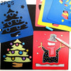2 Sets (6 PCS / Set ) Children Plastic Painting Drawing Template Stencil Kids Toy, Random Style Delivery