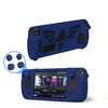 For Steam Deck V V4-1 Pocket Consoles Silicone Non-slip Protective Case with Holder Function(Blue)