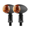 2 PCS KC805 Motorcycle Retro Metal Turn Signal Light (Yellow)