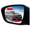 2pcs /Set Rainproof Anti-Fog And Anti-Reflective Film For Car Rearview Mirror Ellipse 100x150mm(Transparent)
