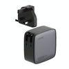 LDNIO Q408 100W GaN USB+3 USB-C / Type-C Interface Charger with 1m 100W USB-C / Type-C to USB-C / Type-C Data Cable, Plug Type:UK Plug(Black)