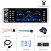 A2905 5.1 inch IPS Capacitive Screen Single Butt Carplay Player, Style: Standard+4 Light Camera