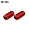 10 PCS Aluminum Metal Capsule Buckle Non Binding Shoe Lace Accessories (Red)