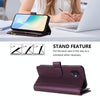 For Samsung Galaxy XCover6 Pro Magnetic Closure Nine Card Slots Zipper Leather Case with Hand Strap(Purple)