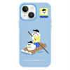 For iPhone 15 Skin Feeling Jelly TPU Hybrid PC Phone Case(Boating Blue)