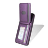 For Samsung Galaxy S21 FE 5G Skin Feel Detachable Card Bag Magsafe Phone Case(Purple)