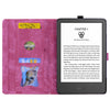 For Amazon Kindle Paperwhite 12th 2024 Cartoon Sakura Cat Embossed Leather Tablet Case(Rose Red)