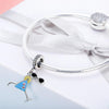 S925 Sterling Silver Summer Cold Drink DIY Beaded Ladies Bracelet Accessories