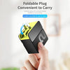 ROCK RWC-0440 18W QC4.0 / QC3.0 / FCP Dual USB + PPS / PD3.0 / PD2.0 / FCP Dual USB-C / Type-C Interface Travel Charger with Foldable Plug, Chinese Plug(Black)