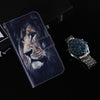 For Xiaomi Poco F6 Pro Coloured Drawing Flip Leather Phone Case(Lion)