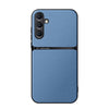 For Samsung Galaxy A16 5G Litchi Leather Magnetic Full Coverage Shockproof Phone Case(Blue)