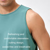 Summer Loose Breathable Fitness Quick-Drying Sleeveless Vest, Size: M(Graystone Green)