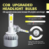 2pcs 880/881 18W 1800LM 6000K Waterproof IP68 Car Auto LED Headlight with 2 COB LED Lamps, DC 9-36V(White Light)