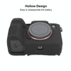 For Sony ILCE7RM5 / A7R5 Litchi Texture Soft Silicone Protective Case(Black)