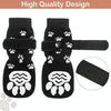 Non-Slip Dog Socks (S, Black) - Breathable Knitted Paw Protection