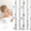 80x180cm Sea World Polyester Shower Curtain Thickened Waterproof Bathroom Shower Curtain Cloth With Hooks