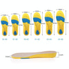 086 PU Silicone Sweat-absorbent Breathable Shock-absorbing Sports Full Shoe Pads Cuttable Increase Insole, Size:45-46(Yellow Bottom Gray Surface)