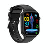 ET570 1.96 inch Color Screen Smart Watch Silicone Strap, Support Bluetooth Call / ECG(Black)