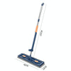 42cm Hand-Free Household Flat Mop Kitchen Cleaning Lazy Floor Cleaner, Style: White+2 Wipes