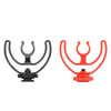 2pcs Microphone Mounting Bracket Cold Shoe Mount Mic Holder(Red)