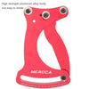 MEROCA Bicycle Ring Calibration Tool Spoke Tension Tube Wheel Set Steel Wire, Color: Black+Wrench