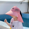 Summer Cartoon Print Big Brim Sun Hat For Children, Size: Hat Circumference 50-54cm(Pink)