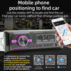 D3156 Car Colorful Lights MP3 Player Supports Voice Assistant / FM(Black)