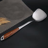 304 Stainless Steel Wooden Handle Kitchenware Home Kitchen Equipment, Style: Fried Spatula