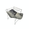 Outdoor Camp Portable Folding Stainless Steel Barbecue Charcoal Grill (Silver)