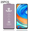 For Xiaomi Redmi Note 9 Pro 25 PCS 9H HD Large Arc High Alumina Full Screen Tempered Glass Film