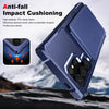 For Samsung Galaxy S25 Ultra 5G Vertical Flip Card Bag Holder Leather Phone Case(Dark Blue)