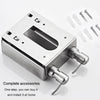 Hotel Stainless Steel Soap Dispenser Home Wall Mounted No Punch Press To Soap Bottle, Style: Square 3 Barrel