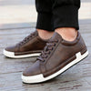 Baroque Shoes Casual PU Leather Sports Shoes for Men, Size:45(Brown)