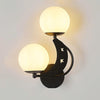 Bedroom Bedside Wall Lamp Indoor Background Wall Lamp 5W White Light(6082 Black Left)