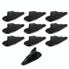 10 PCS Universal Car Black Shark Fin Diffuser Vortex Generator Roof Spoiler