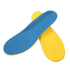 1 Pair PU Breathable Soft Sports Shock-absorbing Insole Sweat-absorbent Foot Pad Elastic Shoe Insert, Size: S(2-5 Yards)(Blue)