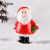5pcs Christmas Decoration Accessories Micro Landscape Christmas Gift Resin Small Ornament, Style: Santa No.3