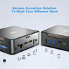 GK3V Windows 11 Pro Mini PC, Intel Gemini Lake J4125, Memory:8GB+1TB(EU Plug)