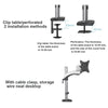 Gibbon Mounts FE112 Aluminum Alloy Lifting and Rotating LCD Computer Monitor Bracket(Perforation)