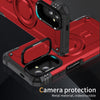 For Samsung Galaxy A23 Lens Holder MagSafe Phone Case(Red)