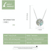 S925 Sterling Silver Colorful Tree of Life Women Nacklace Jewelry