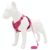 Reflective Dog Harness Vest, Breathable Mesh, M, Rose Red